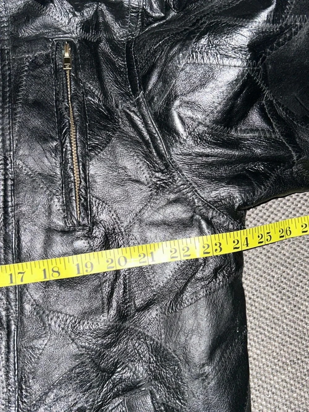 Rare 80s Black Bomber-Style Genuine Leather Jacket - Unbranded